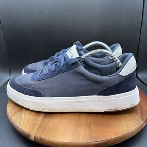 Kizik Prague Mens Size 11 Shoes Sneakers Navy Blue Canvas Hands Free Comfort